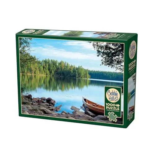 Cobble Hill Spiegel der Natur 1000 Teile Puzzle - Hochwertiges 1000 Teile Puzzle mit wunderschönem Naturmotiv. Ideal für entspannende Stunden und zur Förderung der Konzentration.