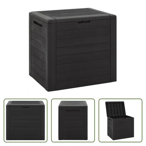 Vidaxl Gartentruhe Braun 58,5x46x55 cm aus Polypropylen