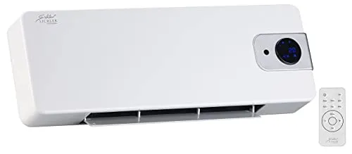 Sichler Keramik Wandheizlüfter mit digitalem Thermostat - Heizkörper mit 2.000 W, digitale Temperaturregelung und Oszillation für gleichmäßige Wärmeverteilung in jedem Raum.