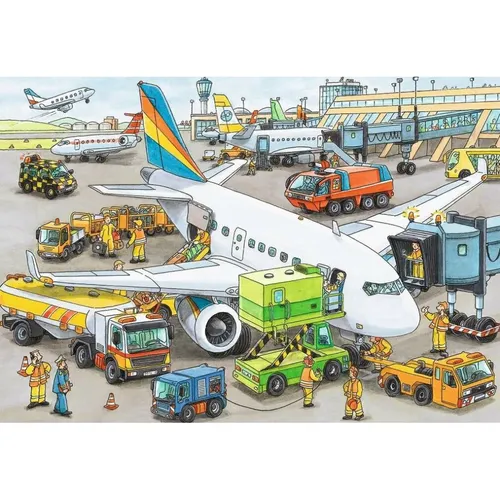 Busy Airport 35 Piece Puzzle