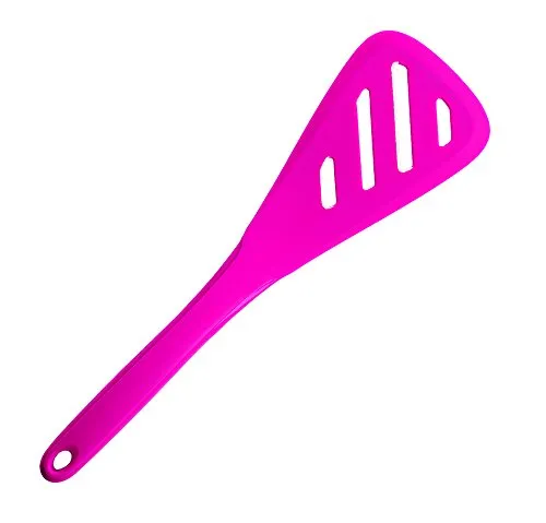 Kochblume Design-Schlitzwender L | Premium-Silikon & BPA frei| Hitzebeständig | Spülmaschinenfest | 30cm | Farbe: pink