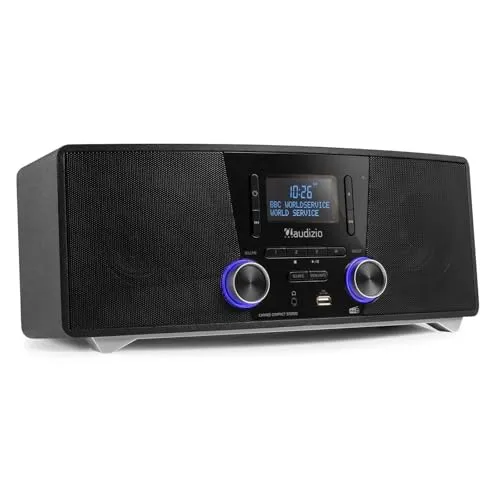 Audizio Cannes Stereo DAB Radio mit CD Player und Bluetooth
