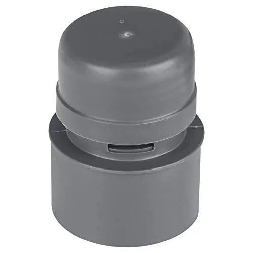 Belüftungsventil Ø DN50 Rohrbelüfter Entlüfter Entlüftungshaube Abwasserrohr Grau