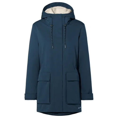 Vaude Wo Manukau Parka III - Wind- und wasserdichter Damen Parka - Daunenjacken, urbaner Stil mit kuscheligem Sherpafleece und umweltfreundlicher PFC-freier Behandlung für nachhaltigen Komfort in der kalten Jahreszeit.