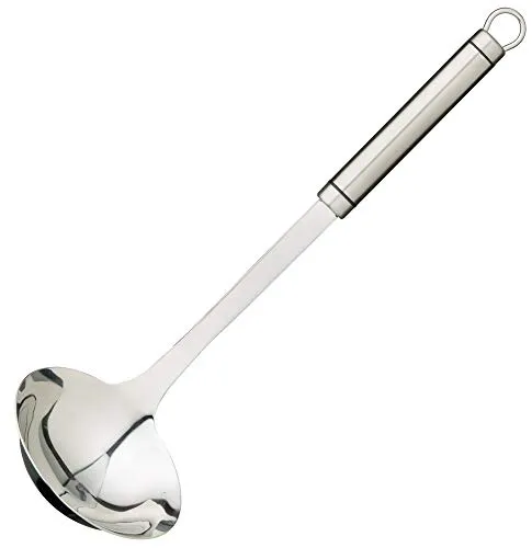 Kitchen Craft KitchenCraft Professional Suppenkelle, Edelstahl, Schöpflöffel, Aufhängeloch, 33 cm, Silber