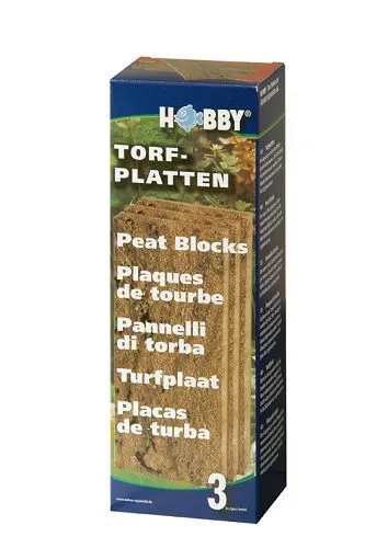 Hobby Torfplatten 3 Stk. Wurzelsubstrat Aquarium Terrariengestaltung Rückwand