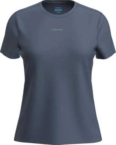 Icebreaker Damen 125 Cool-Lite Speed T-Shirt – Größe L, blau - Funktionsunterwäsche: Leichtes, atmungsaktives T-Shirt mit Cool-Lite-Technologie für intensives Training und reflektierenden Details.