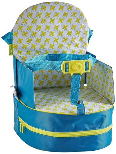 Badabulle Sitzerhöhung für unterwegs Stuhl Rucksack tragbar blau 10 cm