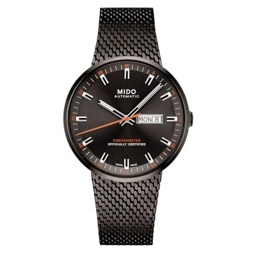Mido Automatik Herrenuhr Chronometer Commander Icône M031.631.33.061.00 - Armbanduhren für Herren mit hochwertigem Edelstahlgehäuse, präzisem Chronometer und kratzfestem Saphirglas für optimale Langlebigkeit.
