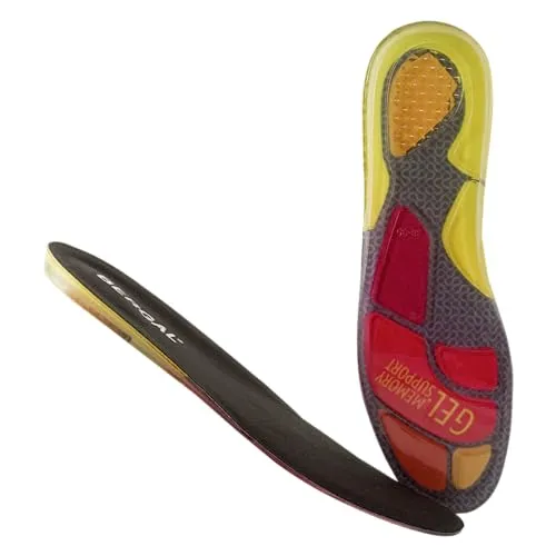Bergal Gel Memory Einlegesohle, Schwarz (Schwarz), 40/41 EU in schwarz von Bergal