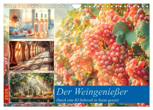 Steffen Gierok-Latniak | Der Weingenießer 2026 - Wandkalender DIN A4 quer, 14 Seiten mit leidenschaftlichen Weinbeschreibungen, ideal für Weinliebhaber und als Geschenk.