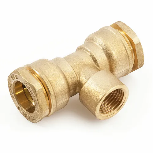 PE-T-Stück Messing 25 mm 3/4