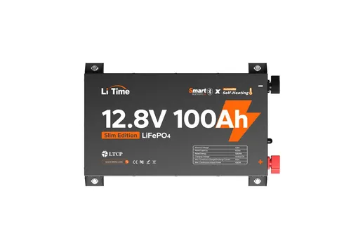 LiTime 12V 100Ah Ultra Slim LiFePO4 Mini Camper Batterie mit Bluetooth