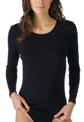 Mey Noblesse Langarm-Shirt Schwarz Baumwolle 46 Damen - Elegantes Langarm-Shirt von Mey aus 100 % hautfreundlicher Baumwolle. Perfekte Passform und atmungsaktives Material sorgen für hohen Komfort und zeitloses Design – ideal für jeden Anlass.