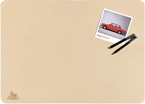 Centaur - Hochwertige Leder Schreibtischunterlage - Champagner/Beige 40x60 cm - ideal für Büro und Zuhause - Pflegeleichte Schreibunterlage - Handmade in Germany