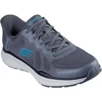 Skechers Equalizer 6.0 Textil Herren Sneaker Grau/Blau