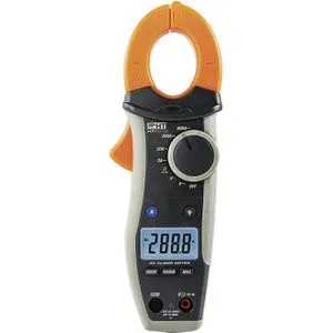 HT-Instruments Digitale Stromzange 600A AC - Zangenstrommesser für AC Strom bis 600A, ideal für professionelle Anwendungen mit umfangreichen Funktionen wie Diodentest und Hintergrundbeleuchtung.