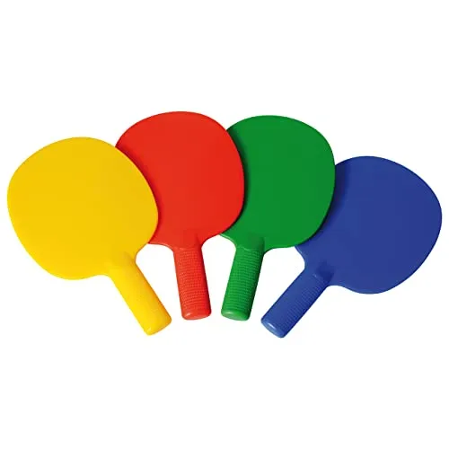 EDUPLAY 170408 Tischtennis Schläger, Mehrfarbig (4er Pack)