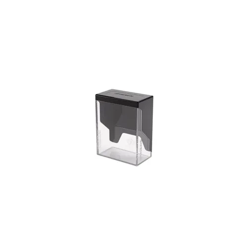 Gamegenic Spiel GGS22028 - Bastion 50+ Deckbox Black Clear, hochwertige Kunststoffbox für sicheres Aufbewahren von Spielkarten, ideal für Brettspiel-Enthusiasten