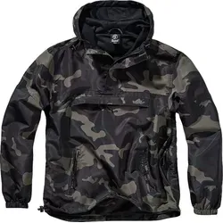 Brandit Summer Windbreaker - Darkcamo 3XL - Funktionsjacke, wind- und wasserabweisend mit Mesh Innenfutter und praktischen Taschen für optimale Funktionalität.