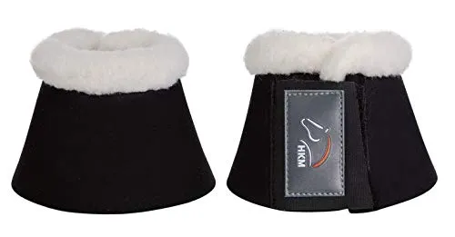 HKM Comfort Hufglocken mit Polsterung, Schwarz, Vollblut