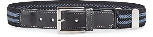 Ladeheid Kinder Gürtel Elastik-Gürtel 5-14 Jahre bis 85 cm P23R (Schwarz/Blau)