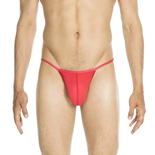 HOM Herren String Plume Rot S - Herren-Strings aus weicher Mikrofaser, unsichtbar unter der Kleidung und extrem leicht – für ein angenehmes Tragegefühl.