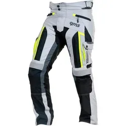 GMS Everest Motorrad Textilhose grau-gelb Größe L für Männer