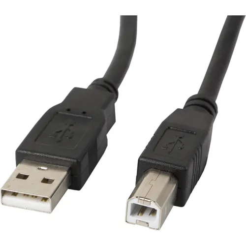 Lanberg CA-USBA-10CC-0010-BK USB Kabel 1 m USB 2.0 USB B Schwarz (1 m, USB 2.0) (CA-USBA-10CC-0010-BK)