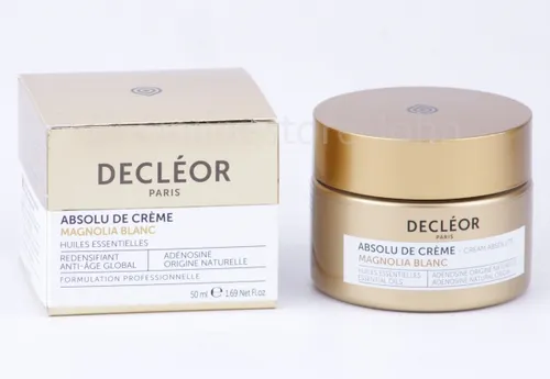 Decleor Cream Absolute White Magnolia 50ml - Anti-Aging Pflege - Tagespflege mit revitalisierender Wirkung, ideal für strahlende Haut und ein jugendliches Aussehen.