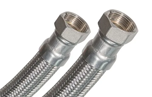 SFX® Flexschlauch 200cm DN19-3/4 Zoll ÜM Sanitär Heizung Solar Edelstahl Umflechtung Panzerschlauchl 2000mm