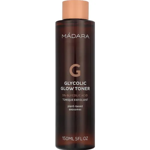 MÁDARA Organic Skincare 5% Glycolic Glow Toner – 150 ml - Sanft exfolierender Gesichtstoner für einen ebenmäßigen Teint, der die Hautstruktur verfeinert und für strahlende Ausstrahlung sorgt – ideal für alle Hauttypen.