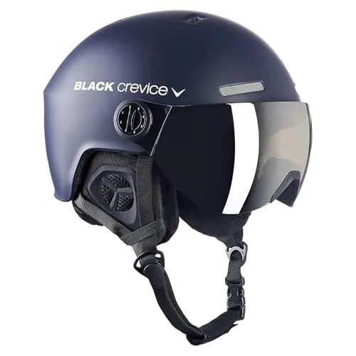 Black Crevice Erwachsene Skihelm Gstaad, Navy/weiß, 51-53 cm