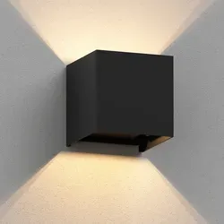 Wandleuchten, Wandbeleuchtung Schwarz von LEDs Com