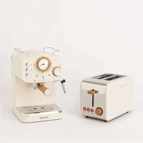 Pack TOAST RETRO Toaster + THERA RETRO Espresso-Maschine