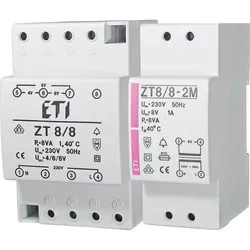 Klingeltransformator ZT8/12 0,63A, 6-8-12V ETI