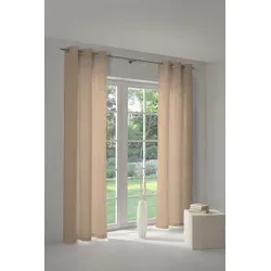 Adam Vorhang Urban Cactus (1 St), Ösen, blickdicht, Jacquard, aus 100% Bio-Baumwolle braun 145 cm x 175 cm