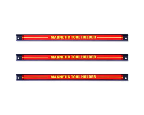 COSTWAY Magnet-Werkzeugleiste, 3-tlg., Werkzeughalter 46cm, Magnetleiste