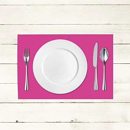 Sovie HORECA Linclass® Airlaid Tischset 40 x 30 cm | stoffähnliches Platzset | Einweg-Platzdeckchen für Events | Platzmatten für edle Tischdeko | 100 Stück | Violett-Pink