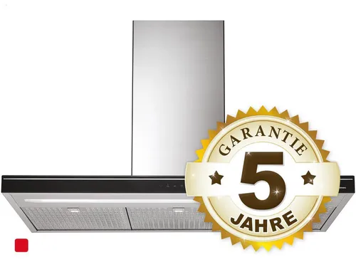 Falmec Luce Inselhaube 90 cm aus Edelstahl und Schwarz von Falmec