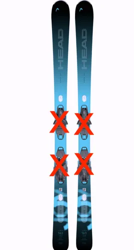 Head E-Super Joy Damen All-Mountain Ski Skier Alpin-Ski 148 cm | OHNE Bindung