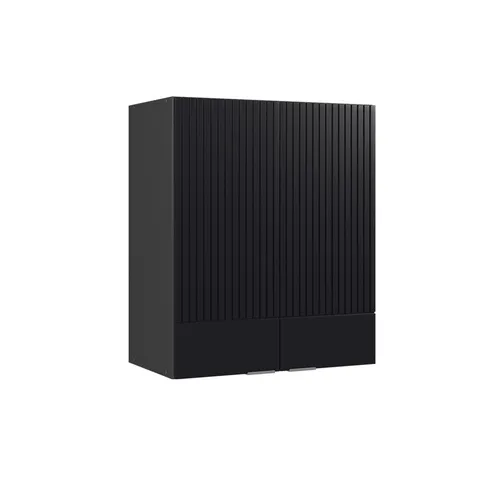 Vicco Fame-Line Küchenschrank 60 cm, Schwarz gestreift in schwarz von Vicco