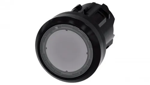 Przycisk podświetlany 22mm tworzywo bezbarwny płaski z samopowrotem SIRIUS ACT 3