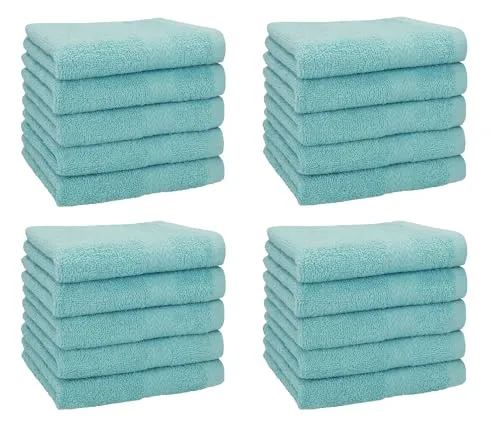 Betz 20 Stück Premium Seifetücher- Seiftuch - Handtücher-Set - Händehandtücher - 30 x 30cm Farbe Ocean
