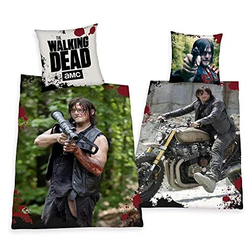 Produktbild Herding The Walking Dead Daryl Dixon Sondermodell Bettwäsche 135 x 200 cm Geschenk All-in-One Outlet 24