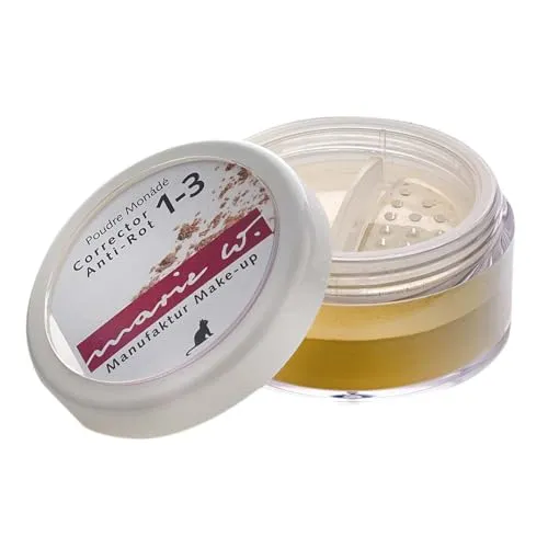 Marie W Puder Corrector Anti Rot - 5 g - Make-up für einen makellosen Teint, ideal zur gezielten Abdeckung von Rötungen und geplatzten Äderchen mit nur 5 g.