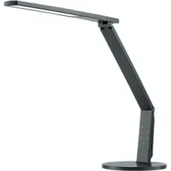 Hansa LED Vario Plus Schreibtischlampe anthrazit 10,5 W - Tischleuchten mit regulierbarer Farbtemperatur von 2.700 K bis 6.400 K, ideal für individuelles Licht und mit integriertem USB-Anschluss zum Laden mobiler Geräte.
