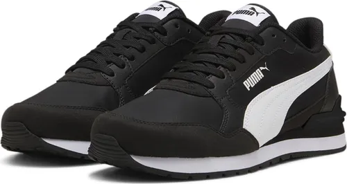 Puma St Runner V4 NL Sportschuhe Schwarz EU 40 1/2 - Halbschuhe mit modernisiertem, ikonischem Design. Obermaterial aus Wildleder und Nylon sowie die bequeme SoftFoam+-Einlage sorgen für optimalen Komfort bei jedem Schritt.
