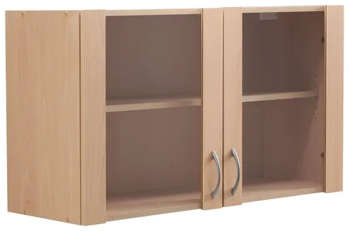 wiho Küchen Glashängeschrank Kiel Front mit Glaseinsatz