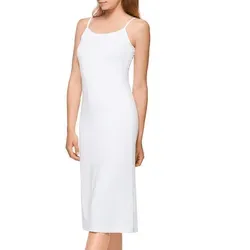 Mellice Unterkleid Damen Lang Unterkleid Unterrock weiß M